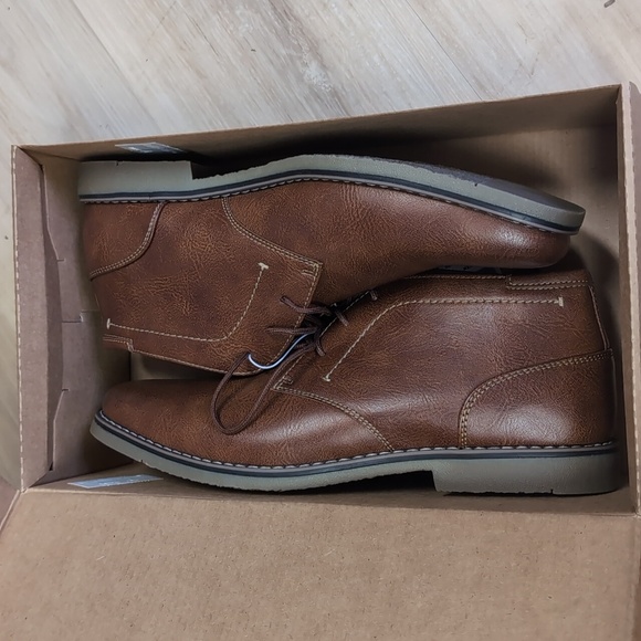 STEVE MADDEN Men's Short Chukka P-Symin Boots In Cognac - Picture 7 of 8